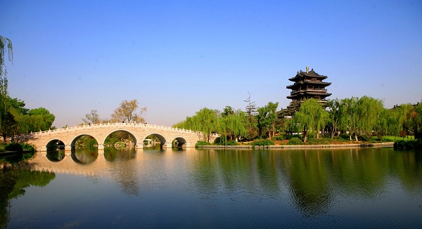 Bird Singing in the Woods and Beizhu Bridge